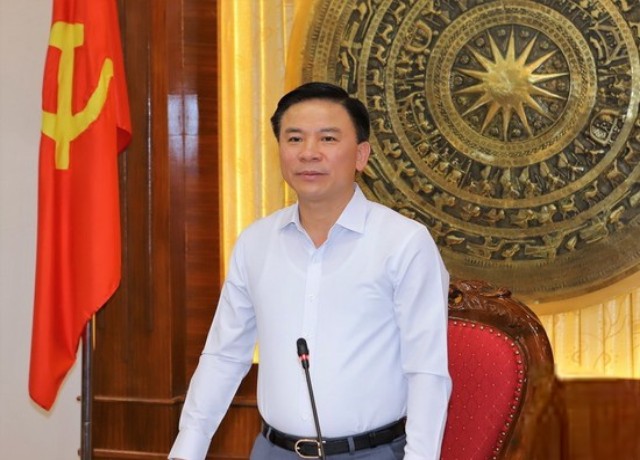 Bí thư Tỉnh ủy Thanh Hoá Đỗ Trọng Hưng phát biểu kết luận hội nghị