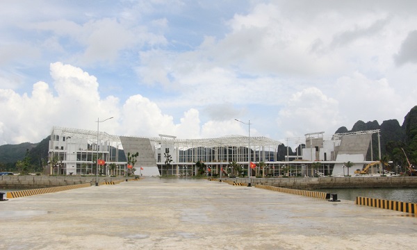 Khu nhà ga Bến cảng cao cấp Ao Tiên đang được gấp rút hoàn thiện