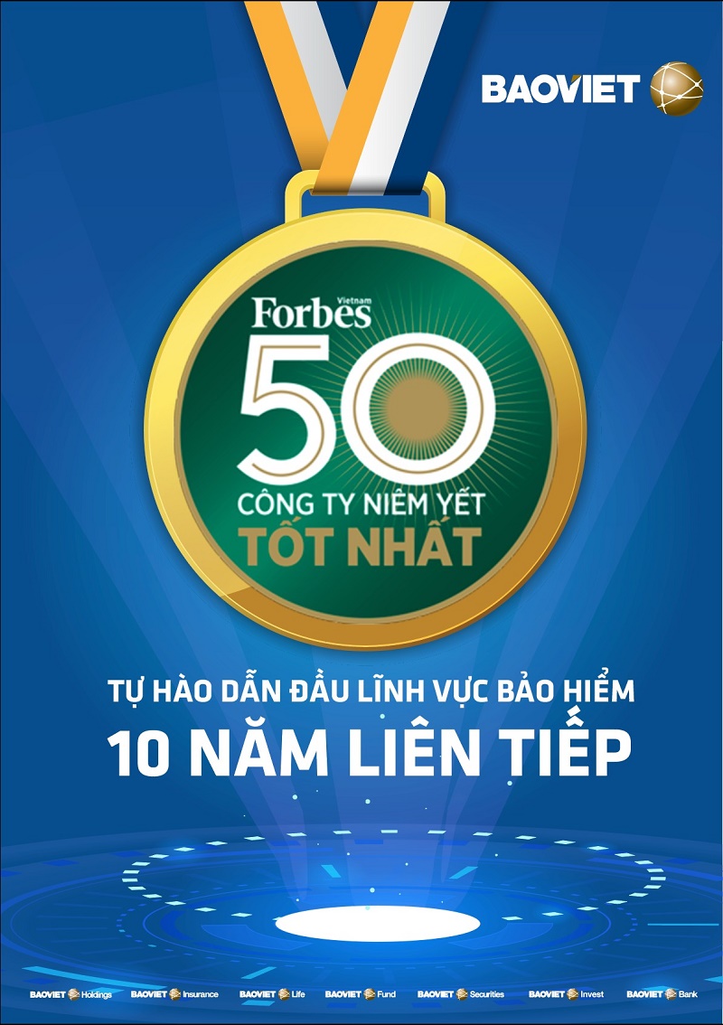 Bảo Việt - 10 năm liên tiếp trong “Danh sách 50 công ty niêm yết tốt nhất”