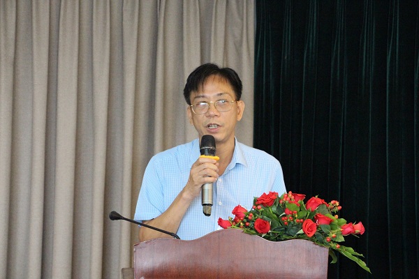Ông Hồ Hồng Hải - Phó Vụ trưởng Vụ Pháp chế, Bộ TT&TT phát biểu khai mạc hội nghị