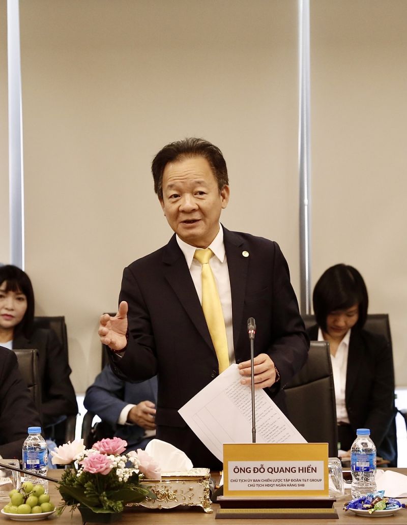 Ông Đỗ Quang Hiển, Chủ tịch Uỷ ban Chiến lược Tập đoàn T&T Group phát biểu tại sự kiện