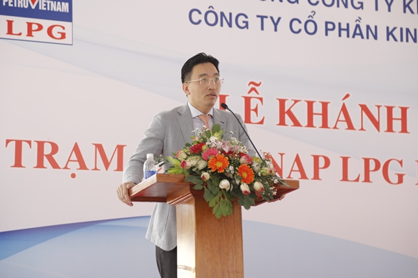 Ông Nguyễn Thanh Bình, Bí thư Đảng ủy, Chủ tịch HĐQT (PV GAS LPG) phát biểu tại lễ khánh thành