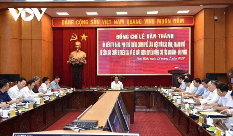 Phó Thủ tướng Lê Văn Thành kiểm tra công tác triển khai đường cao tốc Ninh Bình-Hải Phòng