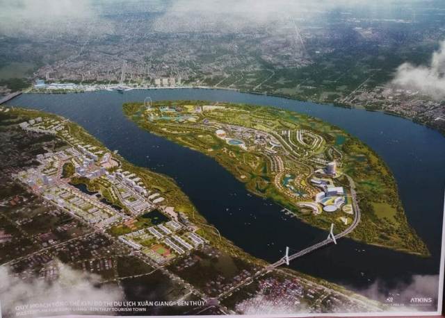 Theo dự kiến, tại dự án khu đô thị sinh thái, du lịch, vui chơi giải trí đảo Xuân Giang 2 và vùng ven sông Lam, huyện Nghi Xuân, có tổng mức đầu tư 50.403 tỷ đồng, T&T Group