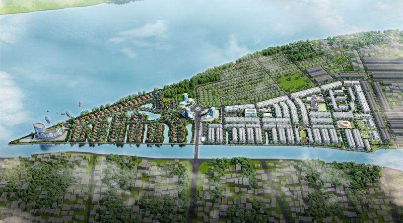 Văn Phú - Invest được là một nhà phát triển BĐS có thế mạnh về quy hoạch (Minh họa: Khu đô thị mới Cồn Khương – TP Cần Thơ)