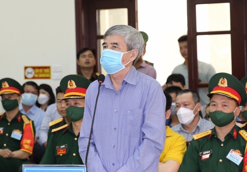 Phan Thanh Hữu tại phiên toà. Ảnh: Thông tấn Quân sự