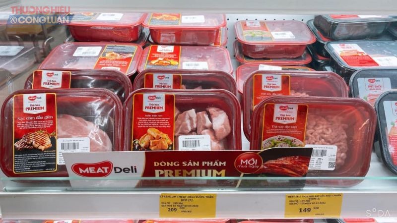 Thịt lơn Meat Deli được bày bán trong các siêu thị tại Hà Nội
