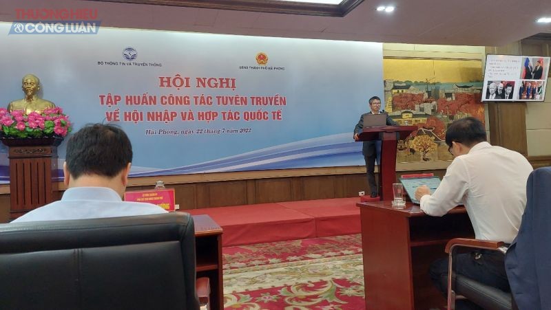 Hải Phòng tổ chức hội nghị tập huấn tuyên truyền hội nhập và hợp tác quốc tế năm 2022