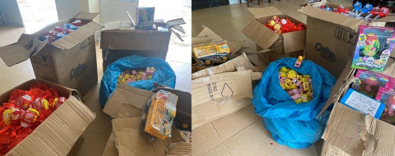 Số lượng lớn sản phẩm đồ chơi trẻ em không có hóa đơn chứng từ vừa bị lực lượng Hải quan Quảng Ninh phát hiện và bắt giữ