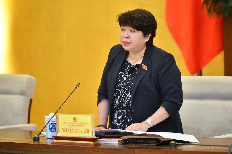 Chủ nhiệm Ủy ban Xã hội Nguyễn Thúy Anh phát biểu kết luận