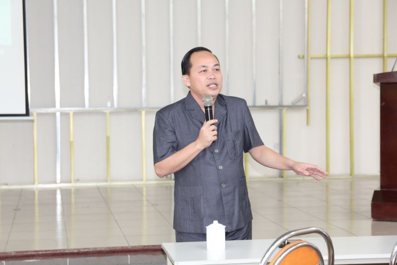 Tiến sĩ danh dự Lê Trung Tuấn – Chủ tịch Hội đồng quản lý Viện Nghiên cứu và Ứng dụng phòng chống ma túy PSD chia sẻ tại chương trình