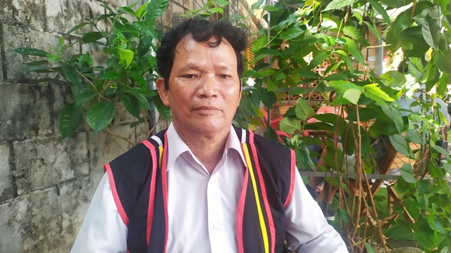 Ông Hồ Ngọc An ở làng Trà Dòn, thôn 02, xã Trà Thủy, huyện Trà Bồng, tỉnh Quảng Ngãi.