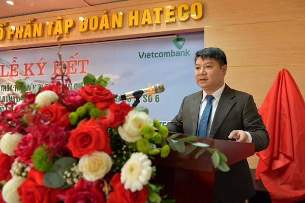 Ông Hoàng Đình Tuấn – Tổng giám đốc Hateco Group phát biểu tại Lễ ký kết
