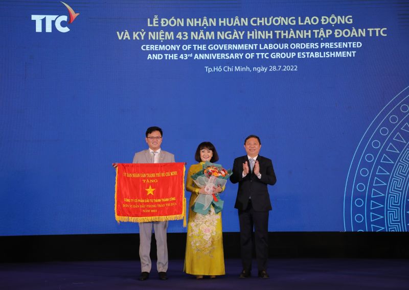 Công ty cổ phần Thành Thành Công - đơn vị Tập đoàn TTC vinh dự đón nhận Huân chương Lao động cao quý