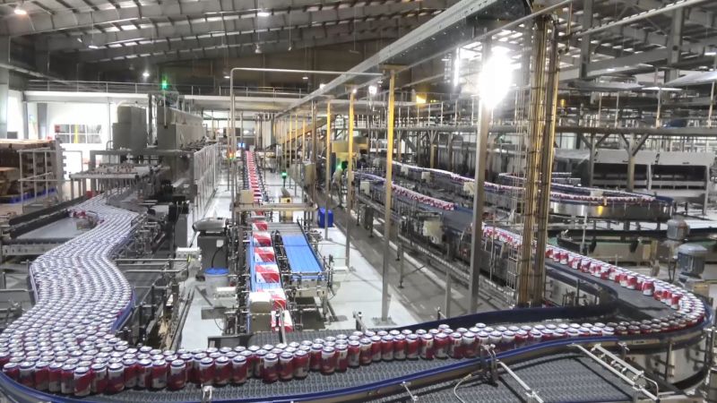 Nhà máy Bia Sài Gòn – Kiên Giang có mức độ tự động hóa gần như hoàn toàn.