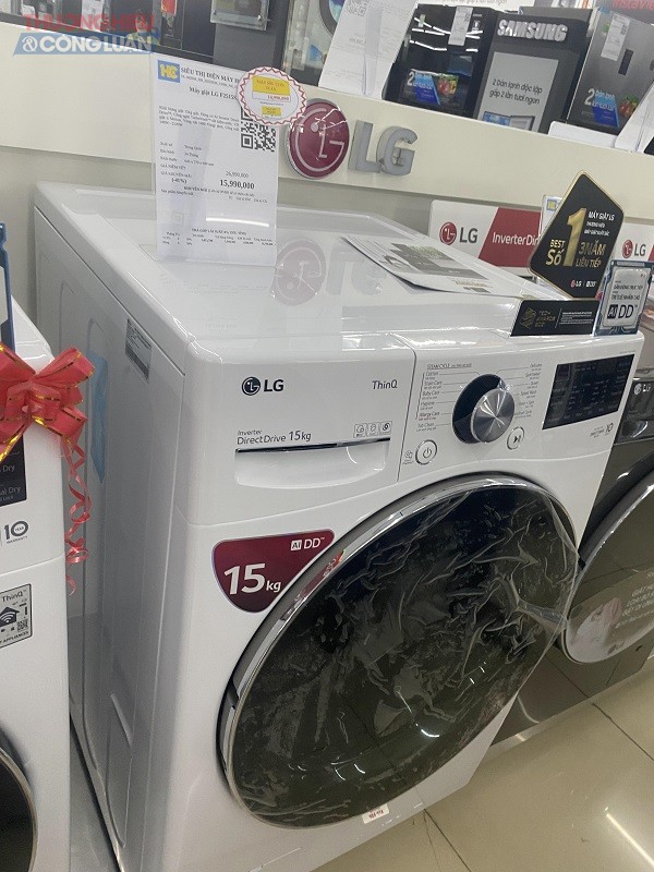 Máy giặt LG F2515S… xuất xứ Trung Quốc có giá niêm yết 26.990.000