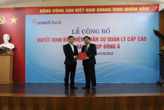 Ngân hàng Đông Á có Chủ tịch HĐQT mới sau khi ông Võ Minh Tuấn được bổ nhiệm làm Giám đốc Ngân hàng Nhà nước Chi nhánh TP HCM