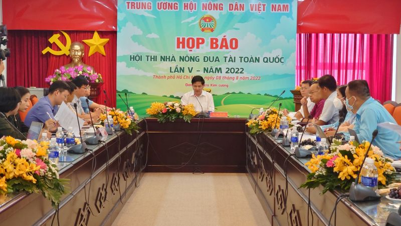 Trung ương Hội Nông dân Việt Nam tổ chức họp báo về Hội thi Nhà nông đua tài toàn quốc lần thứ V năm 2022.