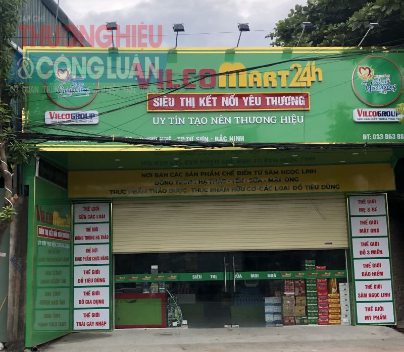 Siêu thị Vilco Mart24h bày bán nhiều sản phẩm không rõ nguồn gốc, xuất xứ