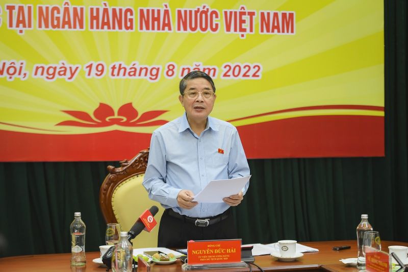 Phó Chủ tịch Quốc hội Nguyễn Đức Hải đánh giá cao những kết quả mà ngành Ngân hàng đạt được trong thời gian qua