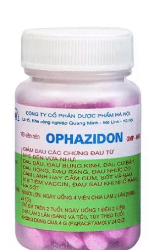 Thuốc Ophazidon giảm đau, hạ sốt bị làm giả