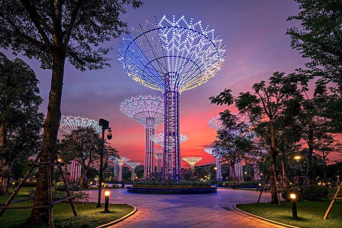 Công viên Ánh sáng lấy cảm hứng từ Gardens by The Bay (Singapore)