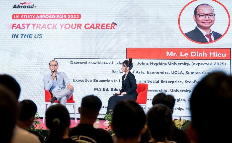 Ông Lê Đinh Hiếu, CEO tại Học viện G.A.P chia sẻ về trải nghiệm du học Mỹ.