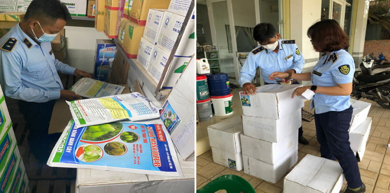 Lực lượng chức năng tạm giữ 200 kg thuốc bảo vệ thực vật không được phép sử dụng tại Việt Nam