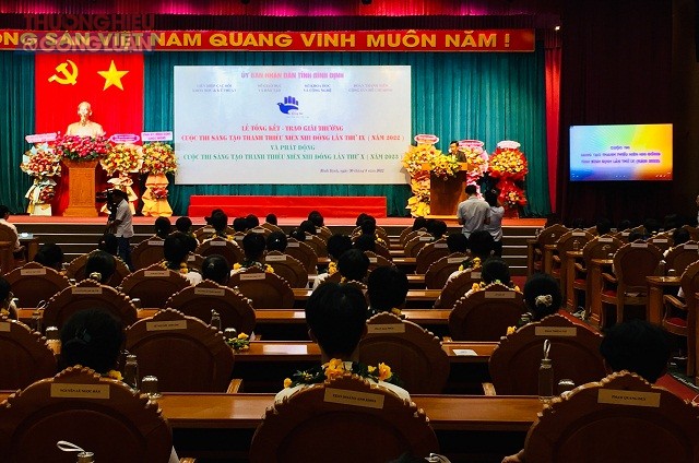 Quang cảnh Lễ Tổng kết và trao giải Cuộc thi Sáng tạo TTN-NĐ tỉnh Bình Định lần thứ IX – 2022