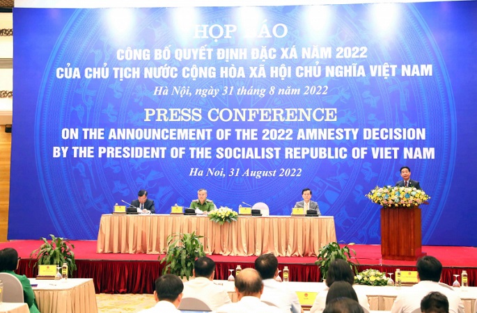 Có hơn 2.400 phạm nhân được đặc xá dịp Quốc khánh 02/09