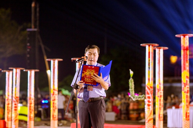 Ông Nguyễn Văn Phúc- Giám đốc Sở Du lịch Thừa Thiên Huế phát biểu khai mạc 