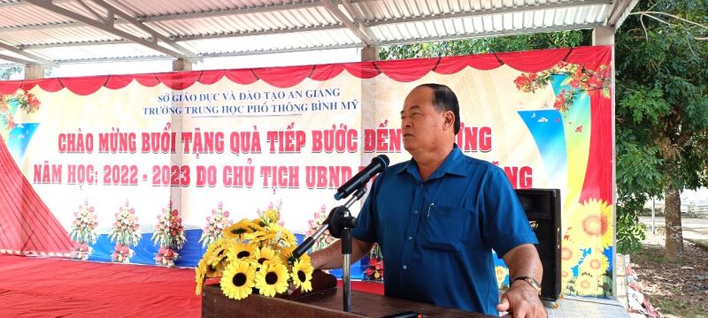 Chủ tịch UBND tỉnh An Giang phát biểu tại buổi lễ