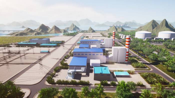 Phối cảnh dự án nhà máy điện khí LNG Quảng Ninh (Ảnh: PV Power)