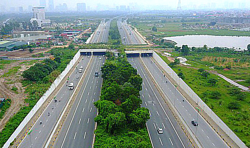 Phê duyệt chỉ giới đường đỏ nút giao giữa đường Vành đai 4 với Đại lộ Thăng Long, đoạn qua huyện Hoài Đức.