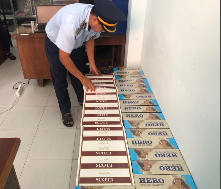 Long An phát hiện gần 2.000 bao thuốc lá điếu nhập lậu