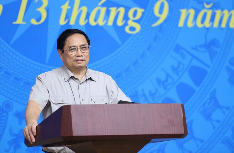 Thủ tướng Chính phủ Phạm Minh Chính phát biểu tại phiên họp thứ 17 của Ban Chỉ đạo Quốc gia phòng, chống dịch COVID-19