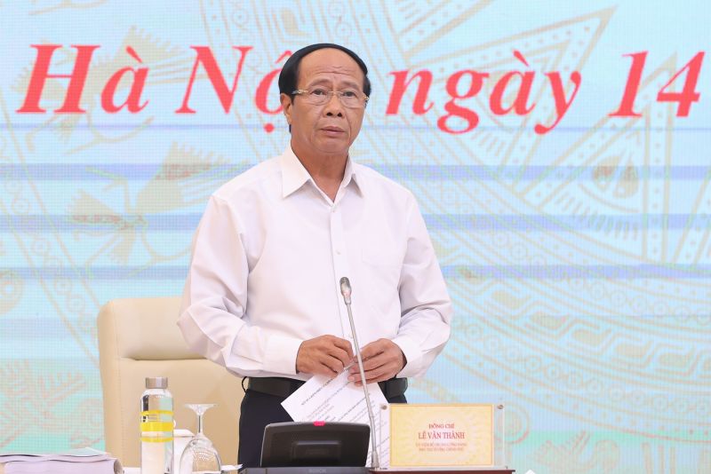 Phó Thủ tướng Lê Văn Thành cho biết, 100% ủy viên, thành viên của Hội đồng thẩm định đã nhất trí thông qua hồ sơ quy hoạch và dự thảo báo cáo thẩm định. Ảnh VGP/Nhật Bắc