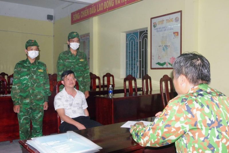 Nguyễn Văn Cường tại cơ quan Bộ đội Biên phòng