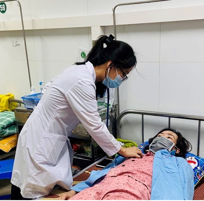 Bệnh nhân sốt xuất huyết điều trị tại Bệnh viện Đa khoa tỉnh Thanh Hóa.