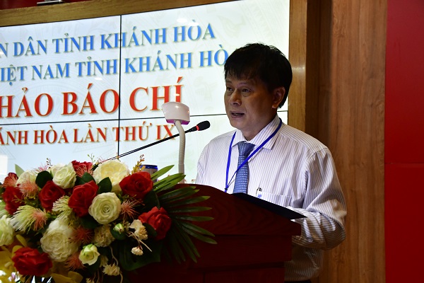 Nhà báo Trần Trọng Dũng- Phó Chủ tịch Hội Nhà báo Việt Nam phát biểu.