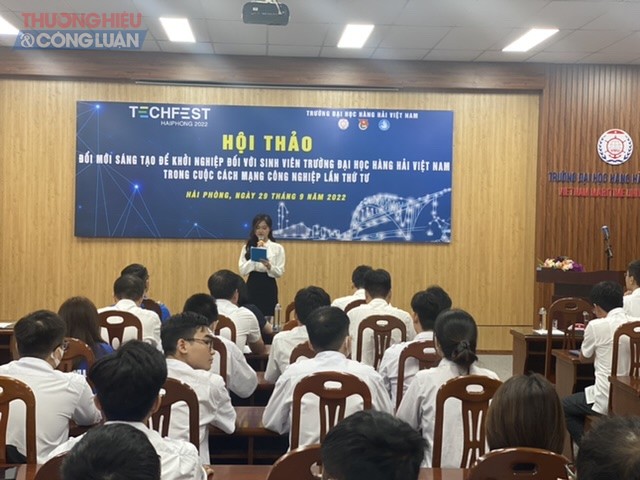 Hội thảo đổi mới sáng tạo để khởi nghiệp đối với sinh viên trường Đại học Hàng Hải Viêt Nam