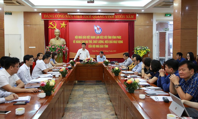 Hội nhà báo Vĩnh Phúc nâng cao vai trò, vị thế và hiệu quả trong hoạt động