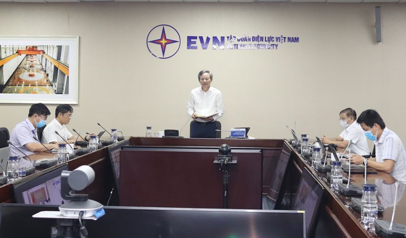 Tổng giám đốc EVN Trần Đình Nhân họp trực tuyến với lãnh đạo tỉnh Khánh Hòa, Ninh Thuận về công tác BTGPMB cụm công trình giải tỏa công suất NMNĐ BOT Vân Phong 1, tháng 9/2021