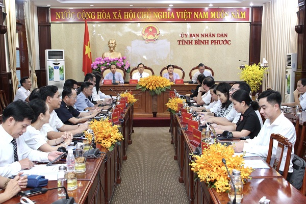 Toàn cảnh điểm cầu tại tỉnh Bình Phước