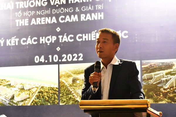 Ông Đào Trọng Tùng- Tổng giám đốc Vietnamtousm phát biểu.