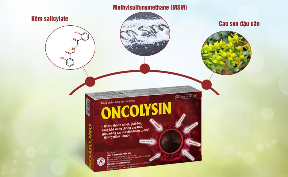 Oncolysin giúp tăng cường miễn dịch, hỗ trợ giảm u bướu
