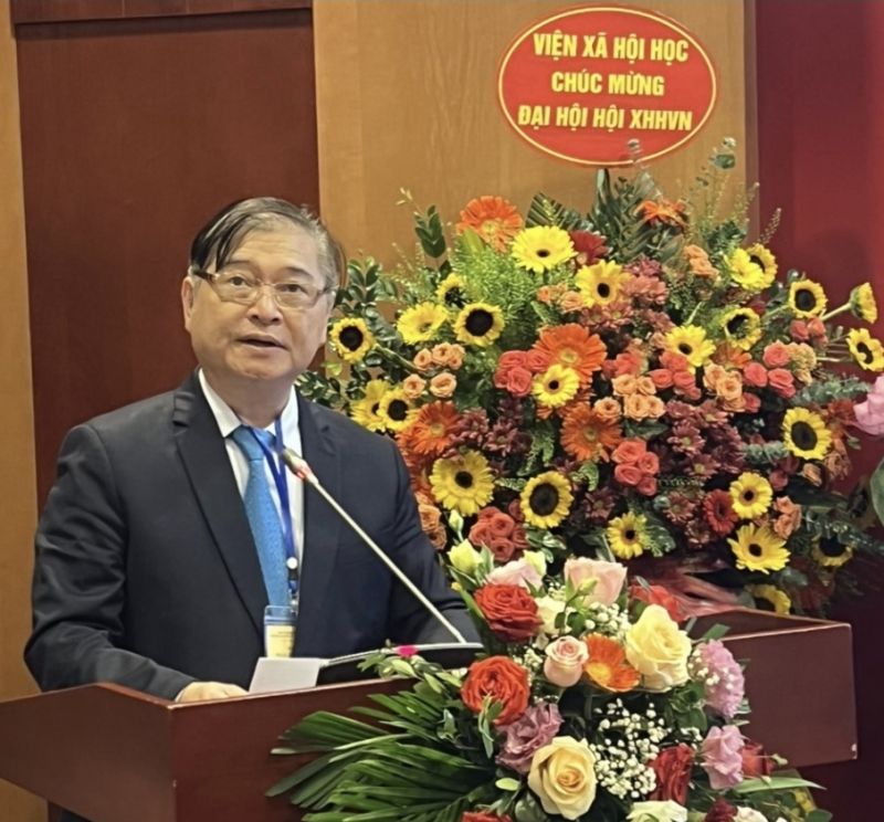 Chủ tịch Liên hiệp Hội Việt Nam Phan Xuân Dũng phát biểu tại Đại hội