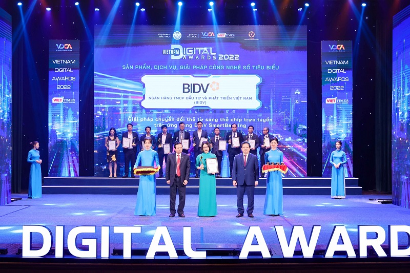 BIDV nhận giải thưởng Chuyển đổi số Việt Nam năm 2022