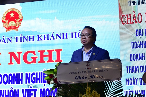 Ông Vương Vĩnh Hiệp- Giám đốc Công ty TNHH Long Sinh phát biểu.