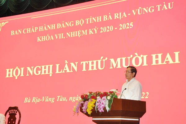Ông Phạm Viết Thanh, Ủy viên Trung ương Đảng, Bí thư Tỉnh ủy chủ trì Hội nghị